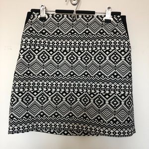 Cynthia Rowley | B&W Graphic Printed Skirt